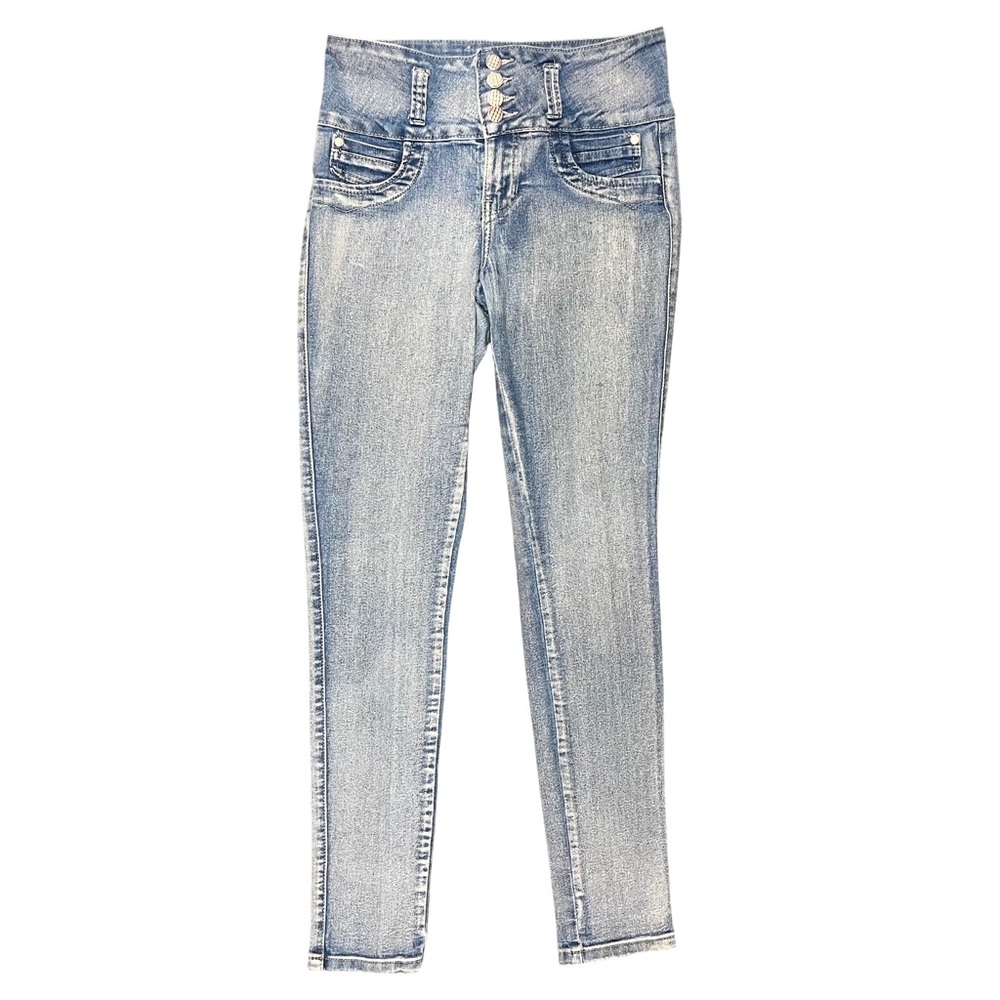 Diamante mid rise skinny jeans